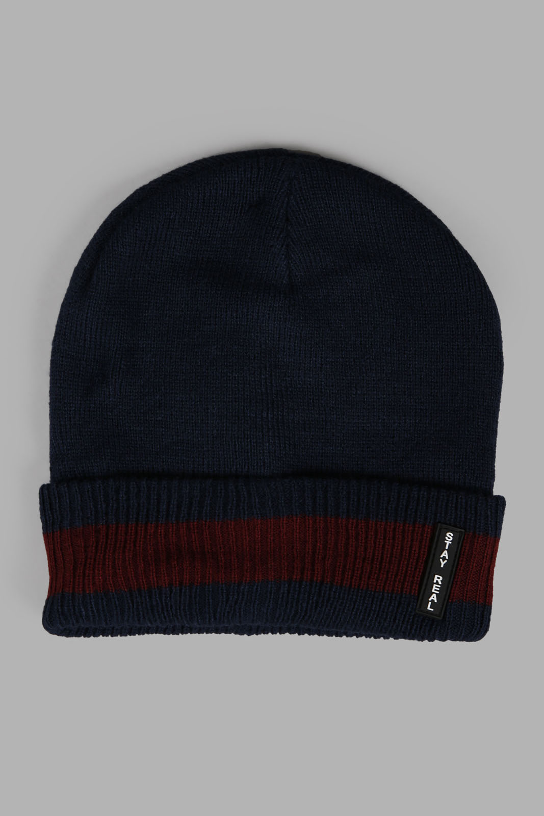 Redtag-Black-And-Navy-Stripe-Knitted-Cap-Set-Of-2-Category:Knitted-Accessories,-Colour:Assorted,-Filter:Men's-Accessories,-Men-Knitted-Accessories,-New-In,-New-In-Men-ACC,-Non-Sale,-Section:Men,-W22A-Men's-