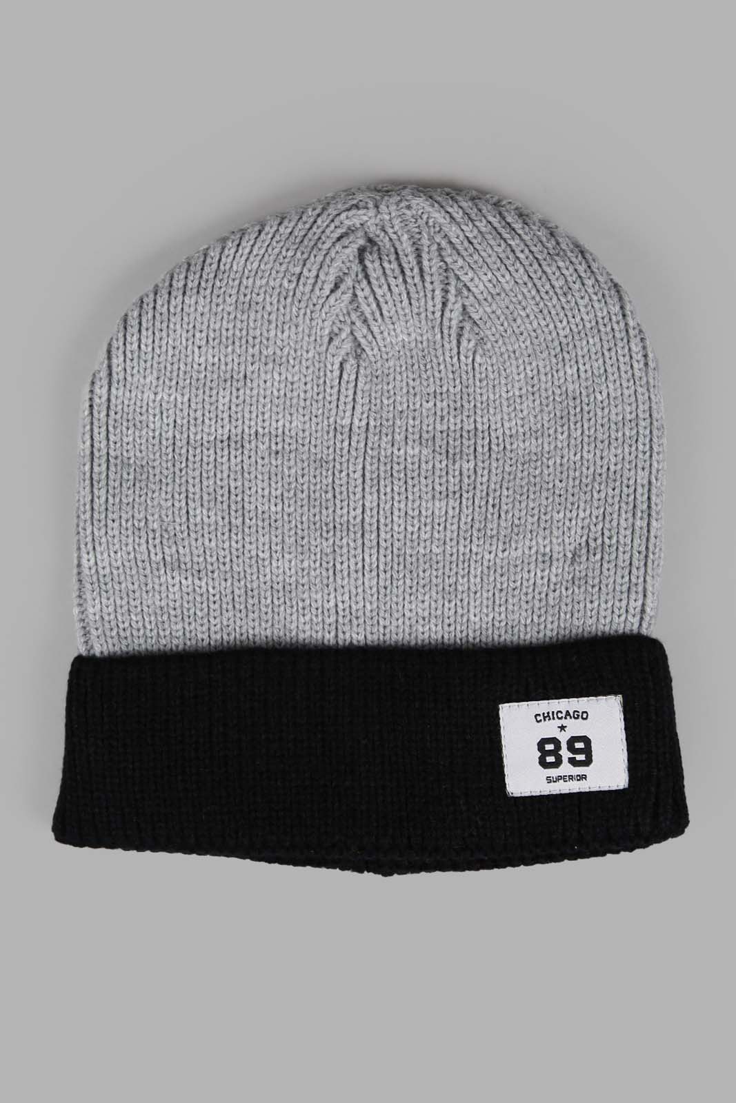 Redtag-Black-And-Grey-Knitted-Cap-Set-Of-2-Category:Knitted-Accessories,-Colour:Assorted,-Filter:Men's-Accessories,-Men-Knitted-Accessories,-New-In,-New-In-Men-ACC,-Non-Sale,-Section:Men,-W22A-Men's-