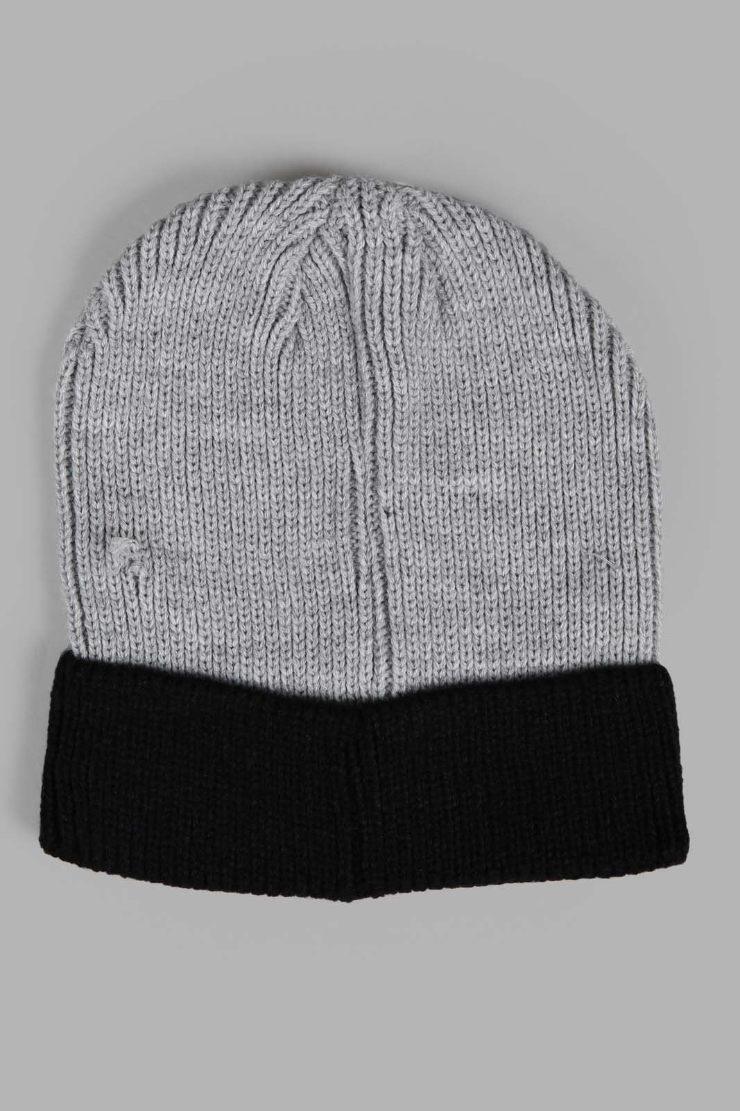 Redtag-Black-And-Grey-Knitted-Cap-Set-Of-2-Category:Knitted-Accessories,-Colour:Assorted,-Filter:Men's-Accessories,-Men-Knitted-Accessories,-New-In,-New-In-Men-ACC,-Non-Sale,-Section:Men,-W22A-Men's-