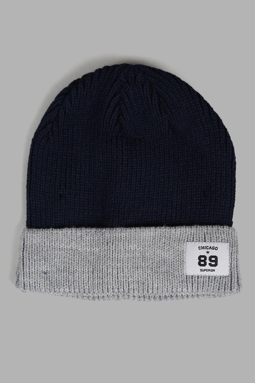 Redtag-Black-And-Grey-Knitted-Cap-Set-Of-2-Category:Knitted-Accessories,-Colour:Assorted,-Filter:Men's-Accessories,-Men-Knitted-Accessories,-New-In,-New-In-Men-ACC,-Non-Sale,-Section:Men,-W22A-Men's-