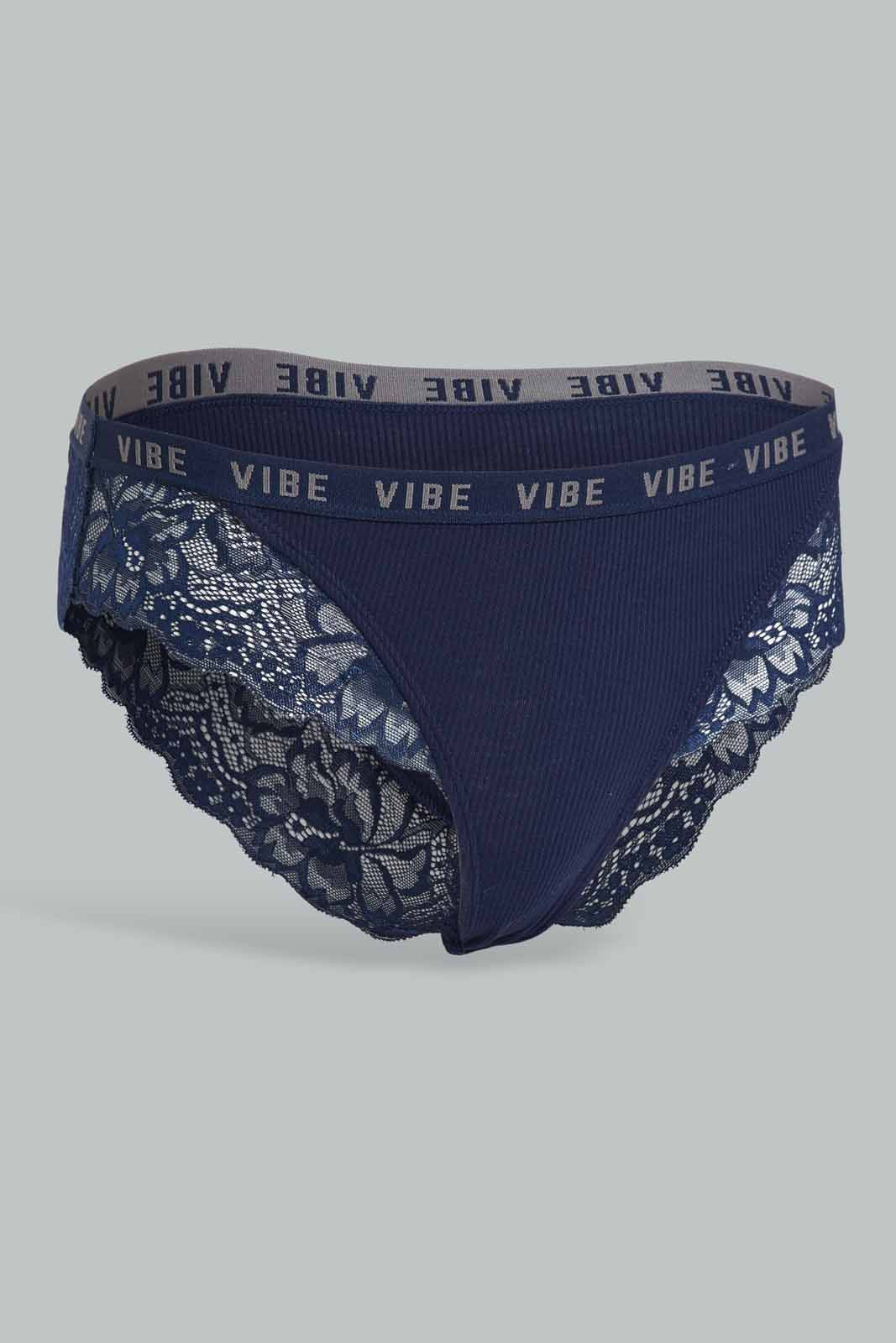 Redtag-Lad-Navy-/-Off-White-2-Pack-Boyleg-Brief-Category:Briefs,-Colour:Assorted,-Deals:New-In,-Filter:Women's-Clothing,-New-In-Women-APL,-Non-Sale,-Section:Women,-W22A,-Women-Briefs--