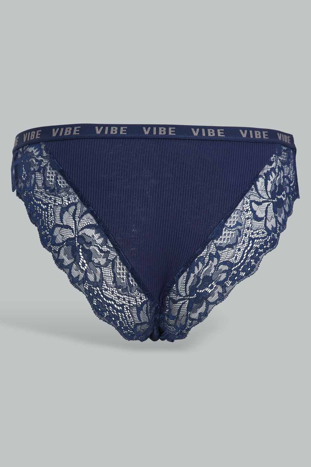Redtag-Lad-Navy-/-Off-White-2-Pack-Boyleg-Brief-Category:Briefs,-Colour:Assorted,-Deals:New-In,-Filter:Women's-Clothing,-New-In-Women-APL,-Non-Sale,-Section:Women,-W22A,-Women-Briefs--