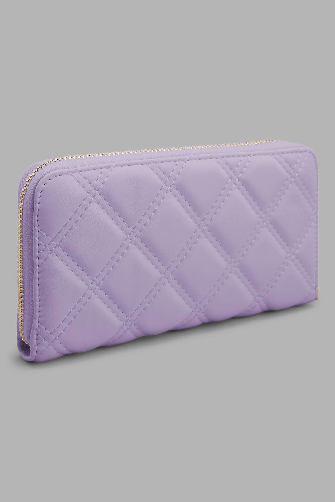 Redtag-Lilac-Quilted-Purse-Category:Bags,-Colour:Lilac,-Filter:Women's-Accessories,-New-In,-New-In-Women-ACC,-Non-Sale,-Section:Women,-W22O,-Women-Bags-Women-