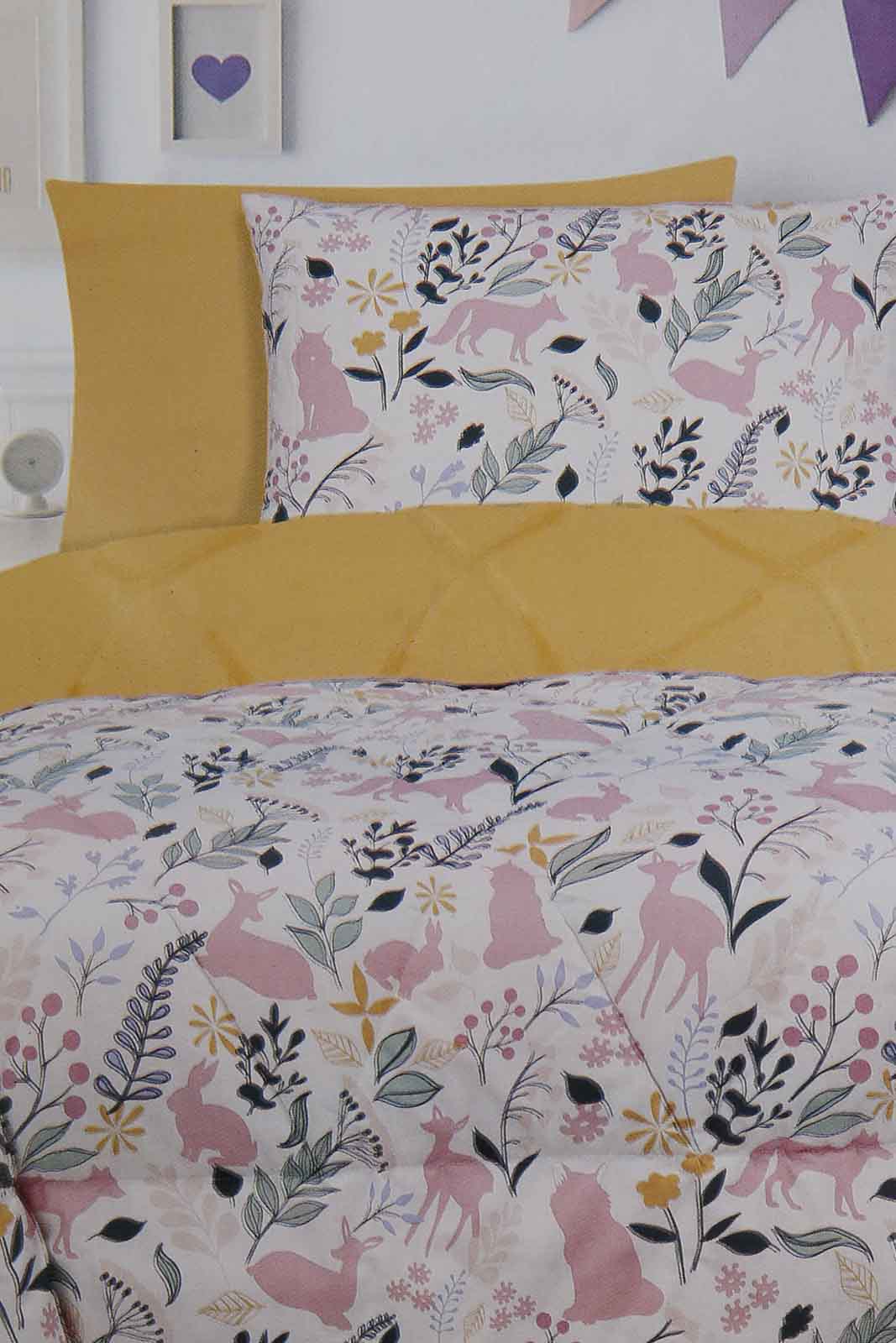 Redtag-Pink-Floral-Print-2-Pc-Comforter-Set-(Single-Size)-Category:Comforters,-Colour:Pink,-Deals:New-In,-Filter:Home-Bedroom,-HMW-BED-Comforters,-New-In-HMW-BED,-Non-Sale,-Section:Homewares,-W22A-Home-Bedroom-