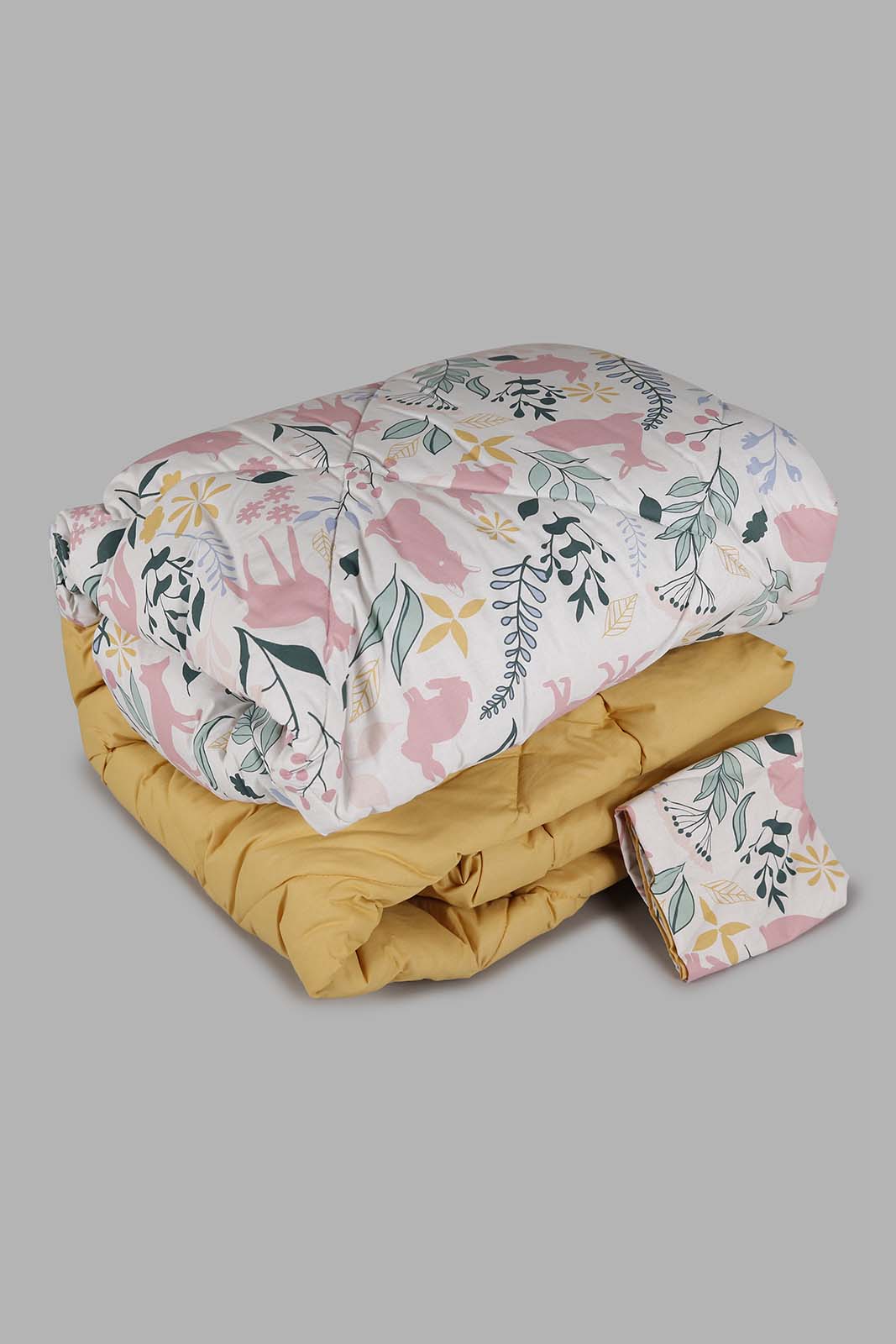 Redtag-Pink-Floral-Print-2-Pc-Comforter-Set-(Single-Size)-Category:Comforters,-Colour:Pink,-Deals:New-In,-Filter:Home-Bedroom,-HMW-BED-Comforters,-New-In-HMW-BED,-Non-Sale,-Section:Homewares,-W22A-Home-Bedroom-
