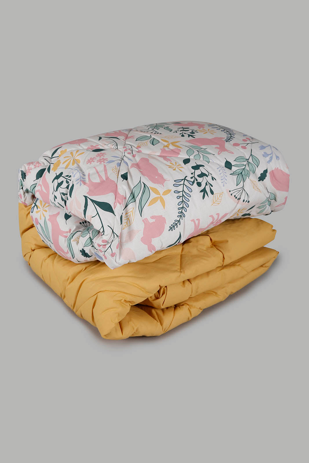 Redtag-Pink-Floral-Print-2-Pc-Comforter-Set-(Single-Size)-Category:Comforters,-Colour:Pink,-Deals:New-In,-Filter:Home-Bedroom,-HMW-BED-Comforters,-New-In-HMW-BED,-Non-Sale,-Section:Homewares,-W22A-Home-Bedroom-