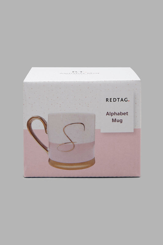 Redtag-Pink-Alphabet-Single-Mug-S-Category:Cups-&-Mugs,-Colour:Pink,-Deals:New-In,-Filter:Home-Dining,-HMW-DIN-Crockery,-New-In-HMW-DIN,-Non-Sale,-Section:Homewares,-W22A-Home-Dining-