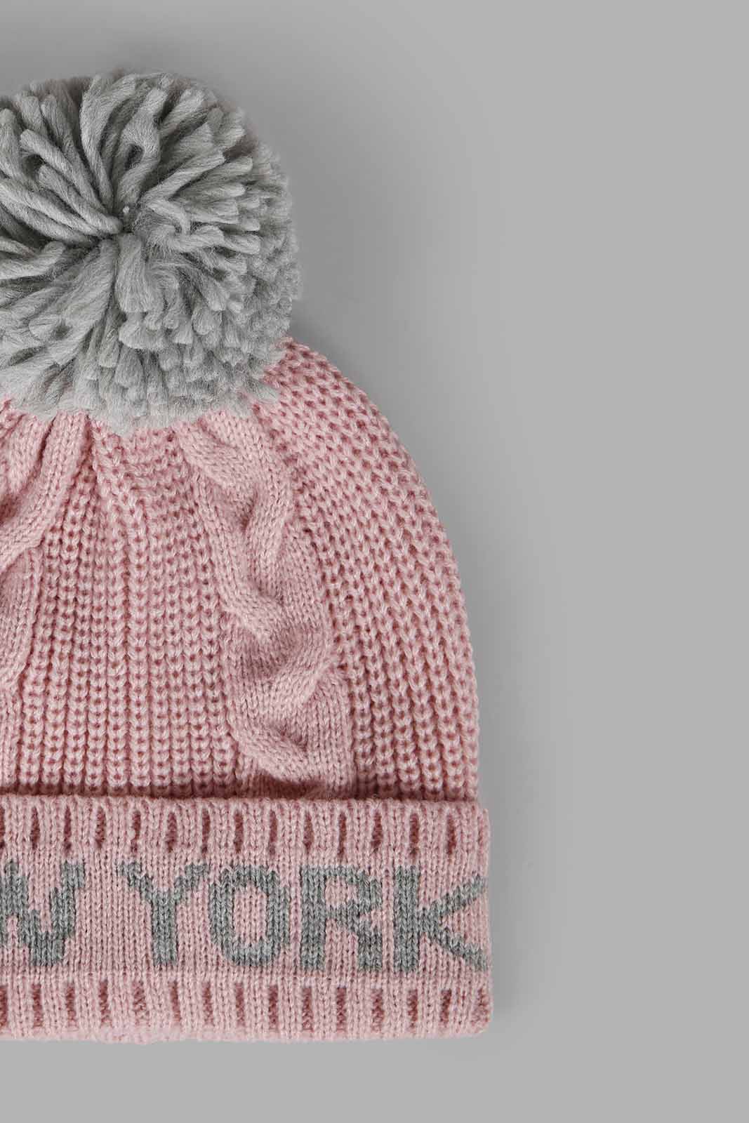 Redtag-Assorted-Grey-Set-Of-2-Knitted-Cap-Category:Knitted-Accessories,-Colour:Assorted,-Filter:Girls-Accessories,-GIR-Knitted-Accessories,-New-In,-New-In-GIR-ACC,-Non-Sale,-Section:Girls-(0-to-14Yrs),-W22A-Girls-
