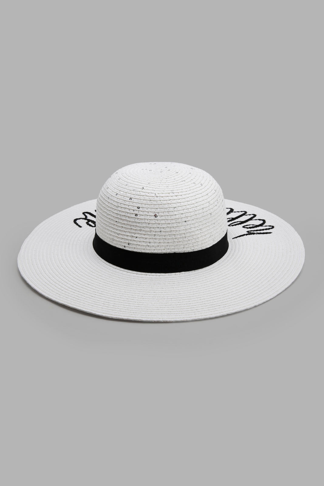 Redtag-White-Embellished-Hat-Category:Caps-&-Hats,-Colour:White,-Filter:Women's-Accessories,-New-In,-New-In-Women-ACC,-Non-Sale,-Section:Women,-W22A,-Women-Caps-&-Hats-Women-