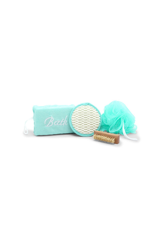 Redtag-Pink/Green-Bath-Set-Category:Cleaning-Kit,-Colour:Pink,-Filter:Travel-Accessories,-IMP-Bathroom-Set,-New-In,-New-In-IMP-ACC,-Non-Sale,-Section:Homewares,-W22O-Home-Accessories-