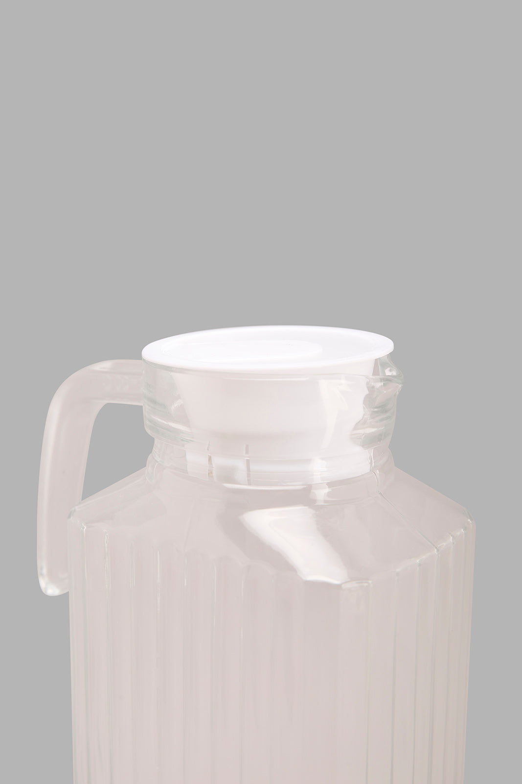 Redtag-Clear-Texture-Glass-Jug-Category:Jugs,-Colour:White,-Deals:New-In,-Filter:Home-Dining,-HMW-DIN-Drinkware,-NDAY,-New-In-HMW-DIN,-Non-Sale,-Section:Homewares,-W22A-Home-Dining-