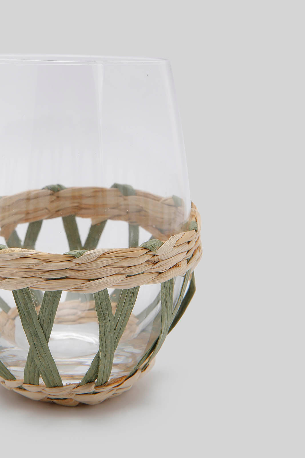 Redtag-Brown-Glass-Tumbler-With-Weaving-Category:Glasses,-Colour:Brown,-Deals:New-In,-Dept:Home,-Filter:Home-Dining,-HMW-DIN-Drinkware,-New-In-HMW-DIN,-Non-Sale,-Section:Homewares,-W22A-Home-Dining-
