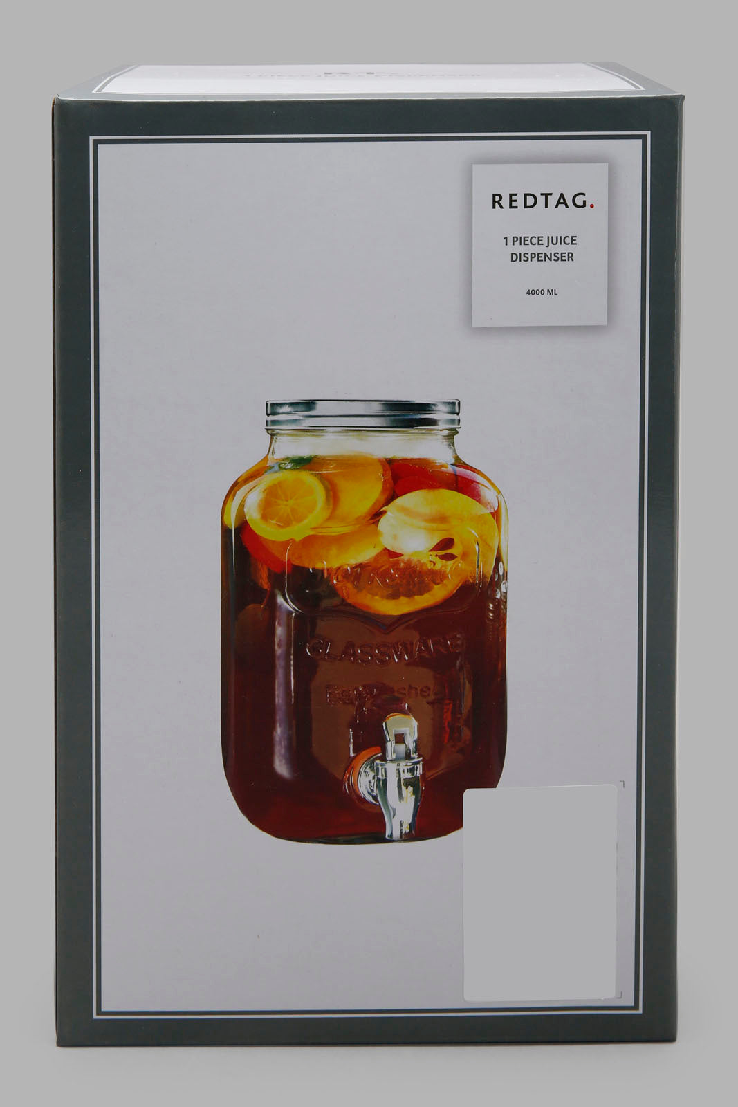Redtag-Clear-Beverage-Dispenser-Category:Dispensers,-Colour:White,-Deals:New-In,-Filter:Home-Dining,-HMW-DIN-Drinkware,-New-In-HMW-DIN,-Non-Sale,-Section:Homewares,-W22A-Home-Dining-