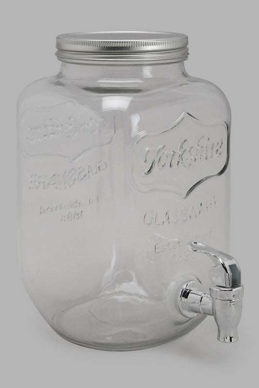 Redtag-Clear-Beverage-Dispenser-Category:Dispensers,-Colour:White,-Deals:New-In,-Filter:Home-Dining,-HMW-DIN-Drinkware,-New-In-HMW-DIN,-Non-Sale,-Section:Homewares,-W22A-Home-Dining-