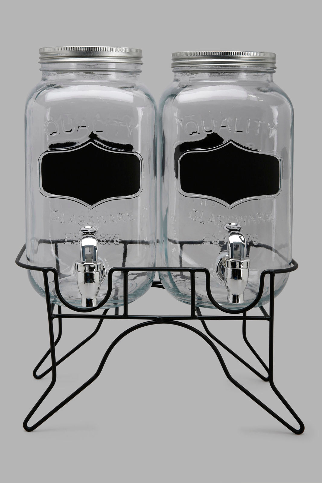 Redtag-Clear-Beverage-Dispenser-With-Stand-(2-Piece)-Category:Dispensers,-Colour:White,-Deals:New-In,-Filter:Home-Dining,-HMW-DIN-Drinkware,-New-In-HMW-DIN,-Non-Sale,-Section:Homewares,-W22A-Home-Dining-