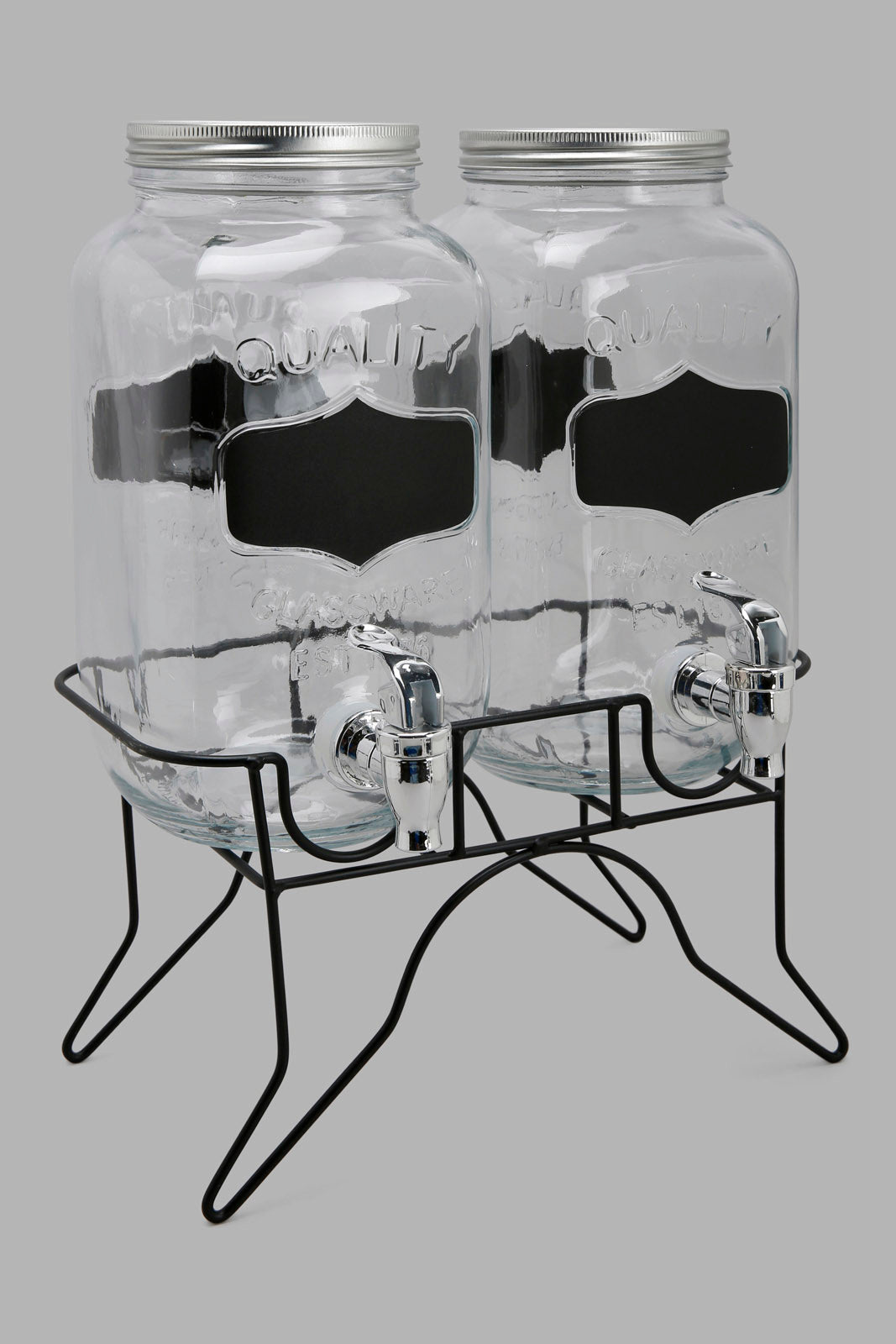 Redtag-Clear-Beverage-Dispenser-With-Stand-(2-Piece)-Category:Dispensers,-Colour:White,-Deals:New-In,-Filter:Home-Dining,-HMW-DIN-Drinkware,-New-In-HMW-DIN,-Non-Sale,-Section:Homewares,-W22A-Home-Dining-