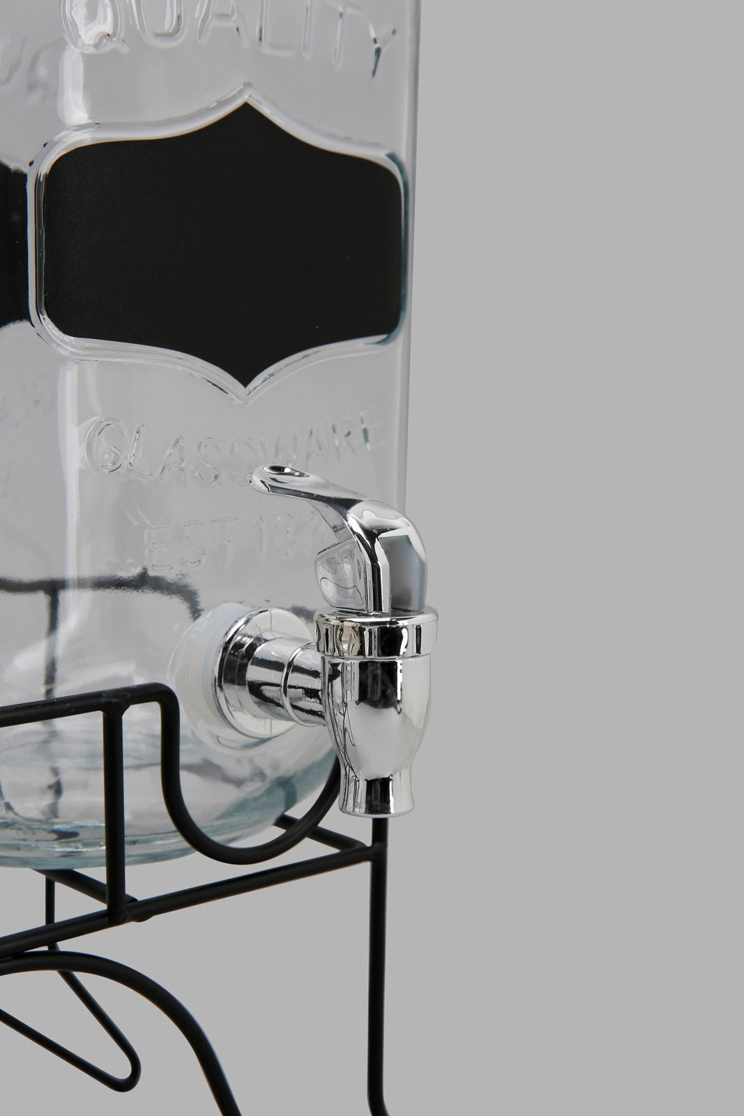 Redtag-Clear-Beverage-Dispenser-With-Stand-(2-Piece)-Category:Dispensers,-Colour:White,-Deals:New-In,-Filter:Home-Dining,-HMW-DIN-Drinkware,-New-In-HMW-DIN,-Non-Sale,-Section:Homewares,-W22A-Home-Dining-