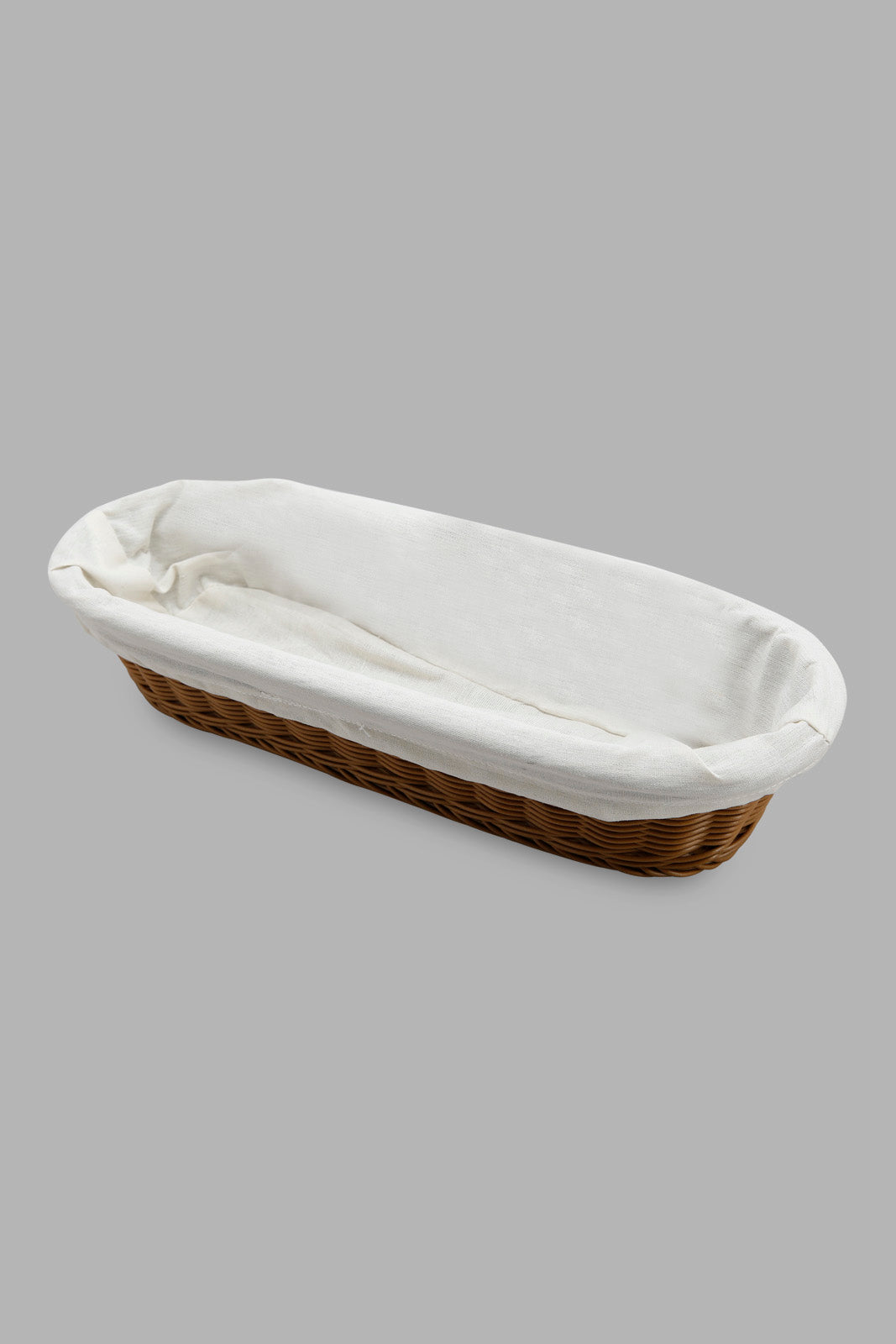 Redtag-Brown-Oval-Woven-Basket-With-Cloth-Category:Kitchen-Baskets,-Colour:Brown,-Deals:New-In,-Filter:Home-Dining,-HMW-DIN-Kitchen-Accessories,-New-In-HMW-DIN,-Non-Sale,-Section:Homewares,-W22A-Home-Dining-
