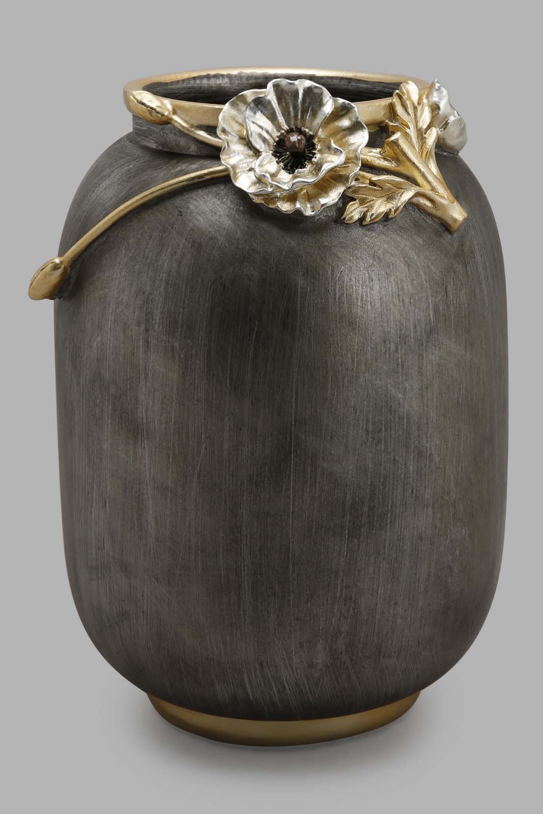 Redtag-Brown-Floral-Textured-Vase-Category:Artefact,-Colour:Brown,-Deals:New-In,-Filter:Home-Decor,-HMW-HOM-Decorative-Accessories,-New-In-HMW-HOM,-Non-Sale,-Section:Homewares,-W22A-Home-Decor-