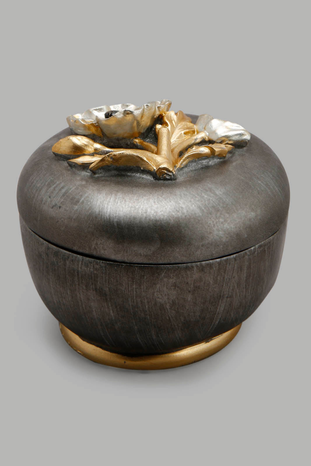 Redtag-Brown-Floral-Textured-Box-Category:Artefact,-Colour:Brown,-Deals:New-In,-Filter:Home-Decor,-HMW-HOM-Decorative-Accessories,-New-In-HMW-HOM,-Non-Sale,-Section:Homewares,-W22A-Home-Decor-