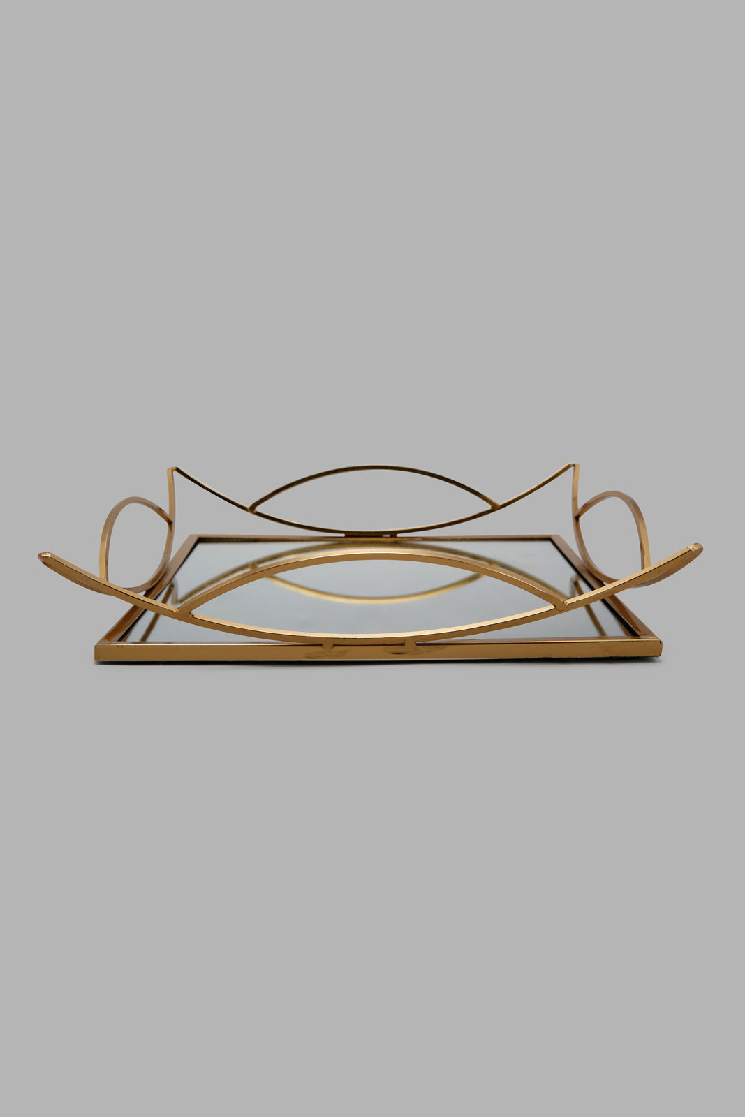 Redtag-Gold-Square-Metal-Tray-With-Mirror-Category:Artefact,-Colour:Gold,-Deals:New-In,-Filter:Home-Decor,-HMW-HOM-Decorative-Accessories,-New-In-HMW-HOM,-Non-Sale,-Section:Homewares,-W22A-Home-Decor-