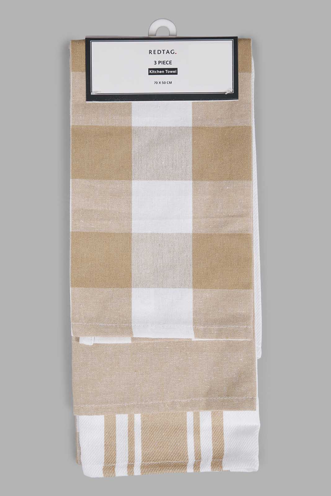 Redtag-Brown-Kitchen-Towel-Set-(3-Piece)-Category:Towels,-Colour:Brown,-Deals:New-In,-Filter:Home-Dining,-HMW-DIN-Kitchen-Accessories,-New-In-HMW-DIN,-Non-Sale,-Section:Homewares,-W22A-Home-Dining-