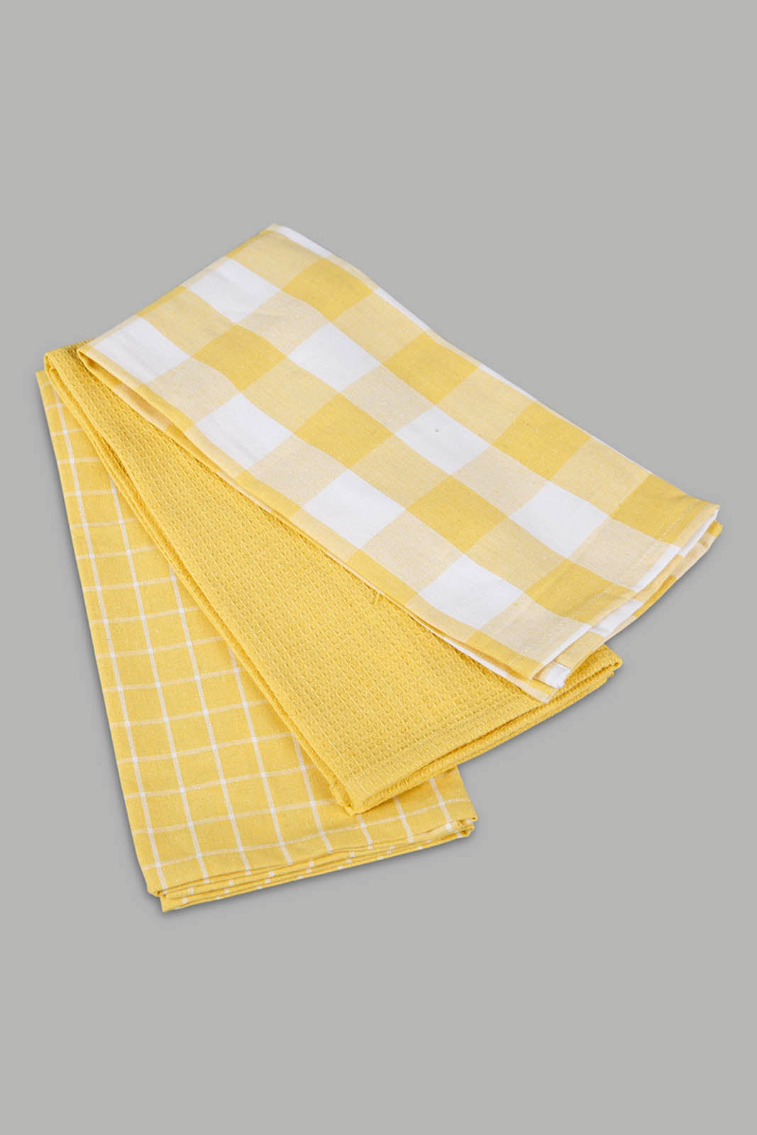 Redtag-Yellow-Kitchen-Towel-Set-(3-Piece)-Category:Towels,-Colour:Yellow,-Deals:New-In,-Filter:Home-Dining,-HMW-DIN-Kitchen-Accessories,-New-In-HMW-DIN,-Non-Sale,-Section:Homewares,-W22A-Home-Dining-