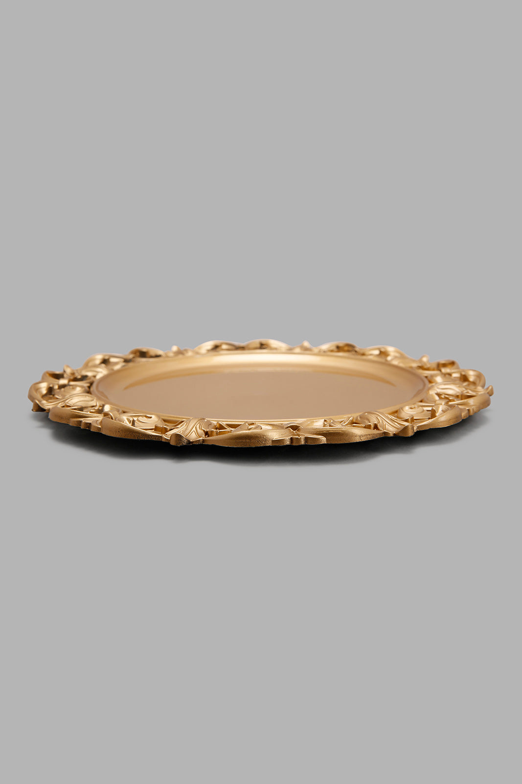 Redtag-Gold-Charger-Plate-Category:Plates,-Colour:Gold,-Deals:New-In,-Filter:Home-Dining,-HMW-DIN-Kitchen-Accessories,-New-In-HMW-DIN,-Non-Sale,-Section:Homewares,-W22B-Home-Dining-