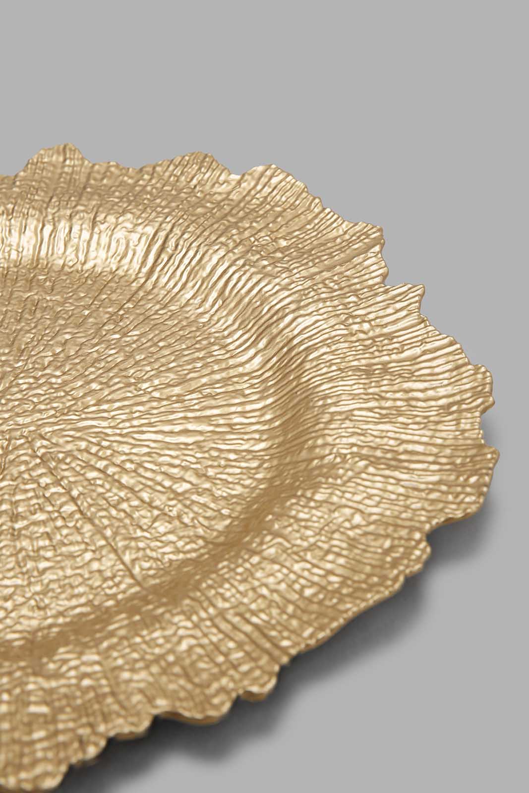 Redtag-Gold-Charger-Plate-Category:Plates,-Colour:Gold,-Deals:New-In,-Filter:Home-Dining,-HMW-DIN-Kitchen-Accessories,-New-In-HMW-DIN,-Non-Sale,-Section:Homewares,-W22B-Home-Dining-
