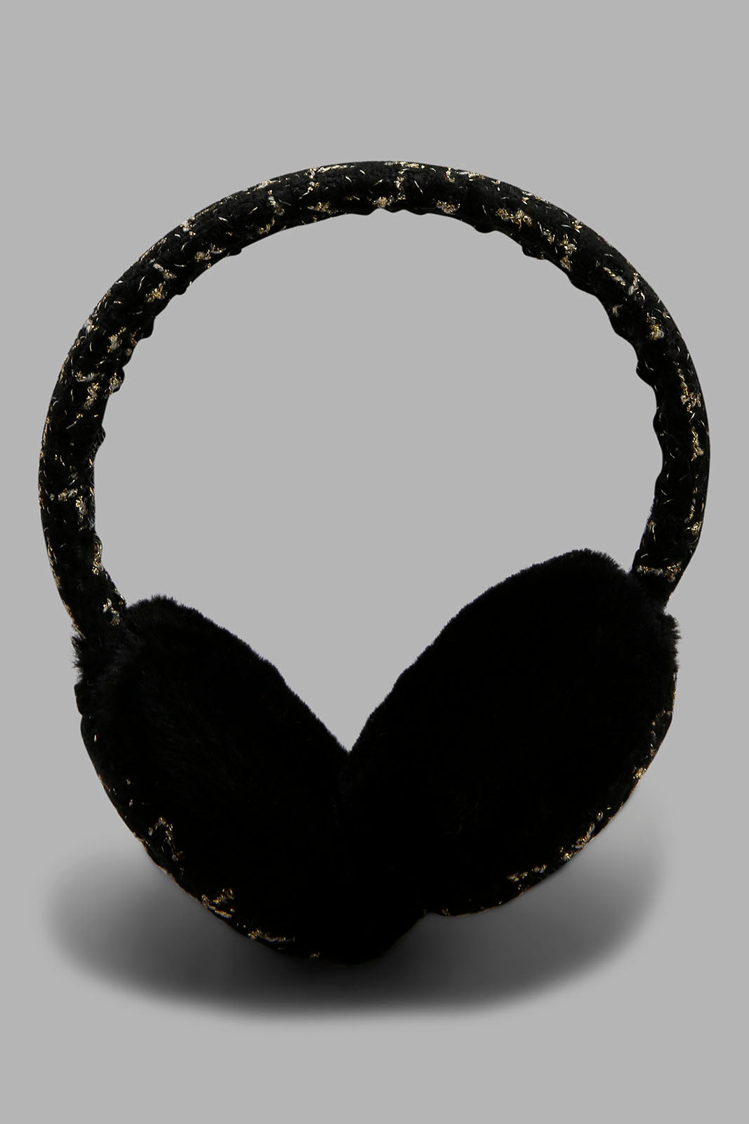 Redtag-Black-And-White-Embellished-Earmuff-Category:Knitted-Accessories,-Colour:Assorted,-Filter:Women's-Accessories,-New-In,-New-In-Women-ACC,-Non-Sale,-Section:Women,-W22A,-Women-Knitted-Accessories-Women-
