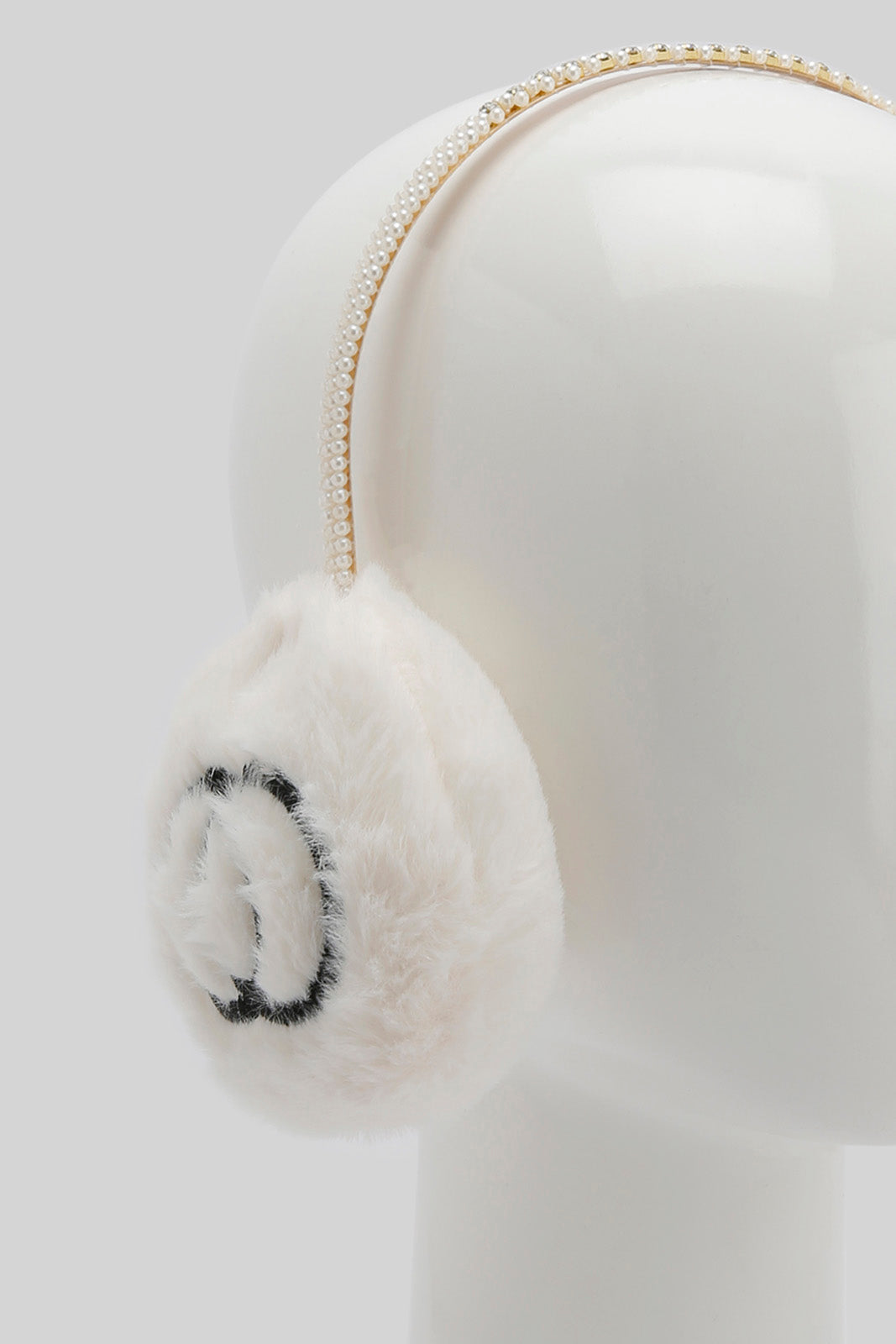 Redtag-White-Embellished-Earmuff-Category:Knitted-Accessories,-Colour:White,-Filter:Women's-Accessories,-New-In,-New-In-Women-ACC,-Non-Sale,-Section:Women,-W22A,-Women-Knitted-Accessories-Women-