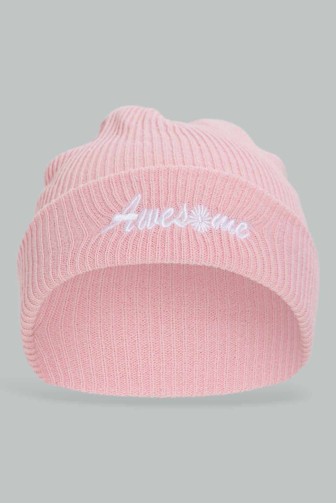 Redtag-Multi-Colour-Set-Of-2-Knitted-Cap-Category:Knitted-Accessories,-Colour:Assorted,-Dept:Girls,-Filter:Girls-Accessories,-GIR-Knitted-Accessories,-New-In,-New-In-GIR-ACC,-Non-Sale,-Section:Girls-(0-to-14Yrs),-W22A-Girls-