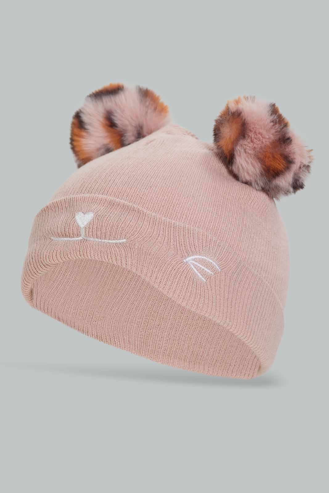 Redtag-Multi-Colour-Set-Of-2-Knitted-Cap-Category:Knitted-Accessories,-Colour:Assorted,-Dept:Girls,-Filter:Girls-Accessories,-GIR-Knitted-Accessories,-New-In,-New-In-GIR-ACC,-Non-Sale,-Section:Girls-(0-to-14Yrs),-W22A-Girls-