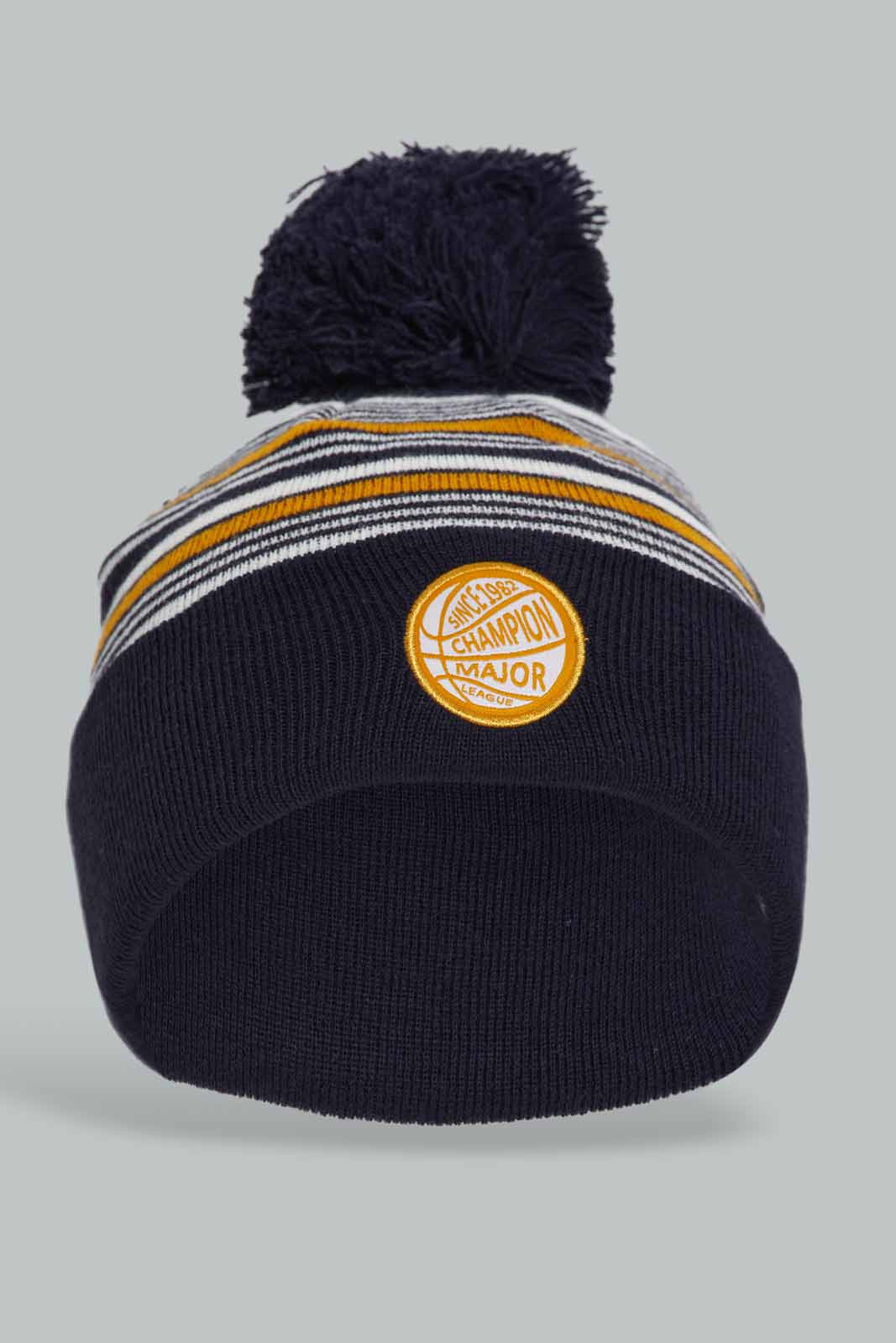 Redtag-Multi-Color-Knitted-Cap-BOY-Knitted-Accessories,-Category:Knitted-Accessories,-Colour:Assorted,-Dept:Boys,-Filter:Boys-Accessories,-New-In,-New-In-BOY-ACC,-Non-Sale,-Section:Boys-(0-to-14Yrs),-W22B-Boys-
