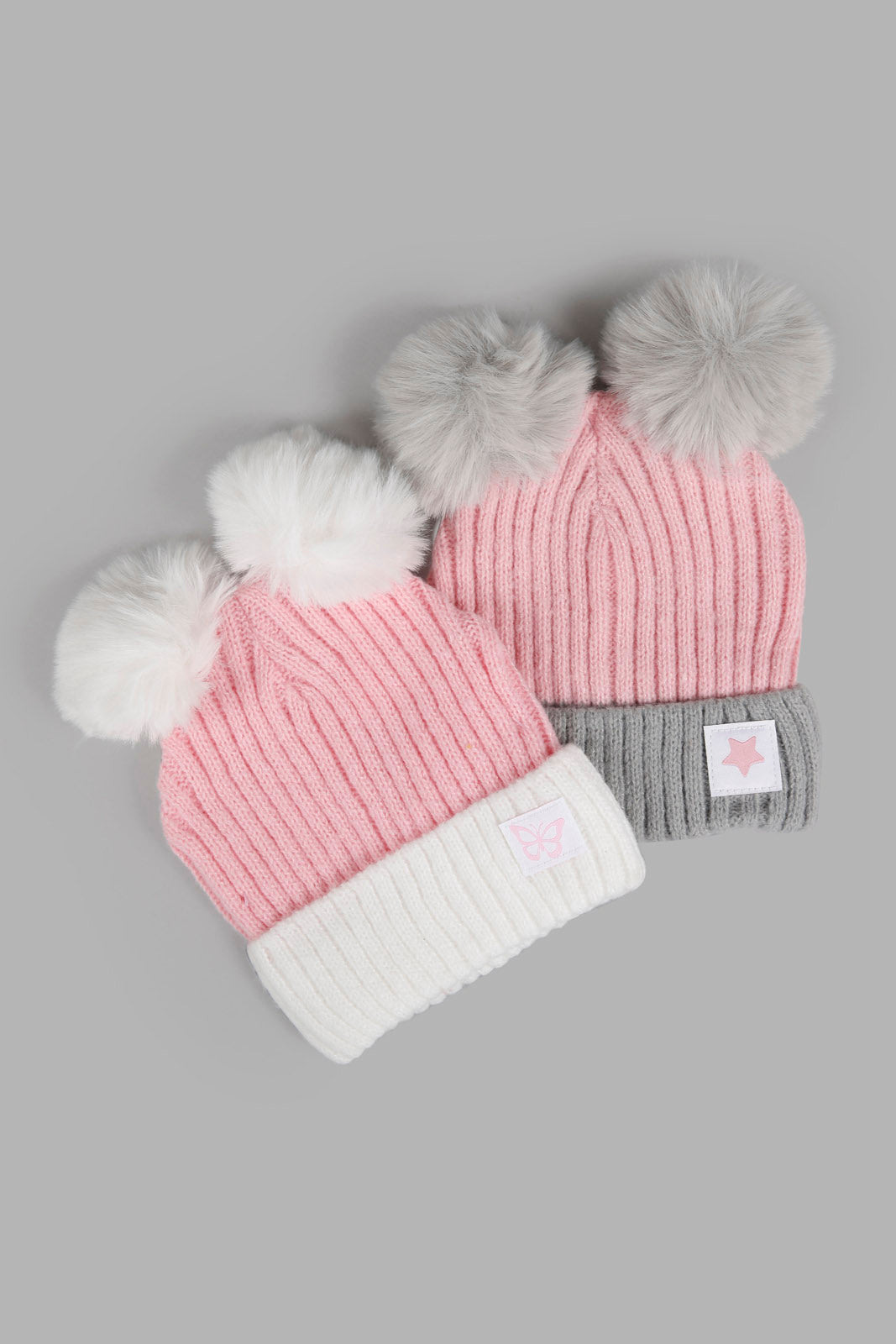 Redtag-Multi-Colour-Set-Of-2-Cap-Category:Caps-&-Hats,-Colour:Assorted,-Filter:Girls-Accessories,-GIR-Caps-&-Hats,-New-In,-New-In-GIR-ACC,-Non-Sale,-Section:Girls-(0-to-14Yrs),-W22A-Girls-