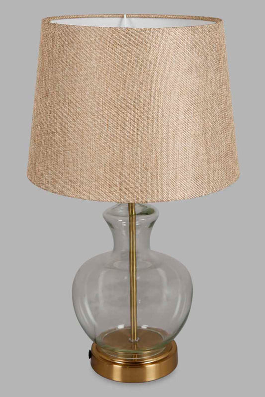 Redtag-Gold-Glass-&-Metal-Table-Lamp-Category:Lamps,-Colour:Gold,-Deals:New-In,-Filter:Home-Decor,-HMW-HOM-Lighting,-New-In-HMW-HOM,-Non-Sale,-Section:Homewares,-W22A-Home-Decor-
