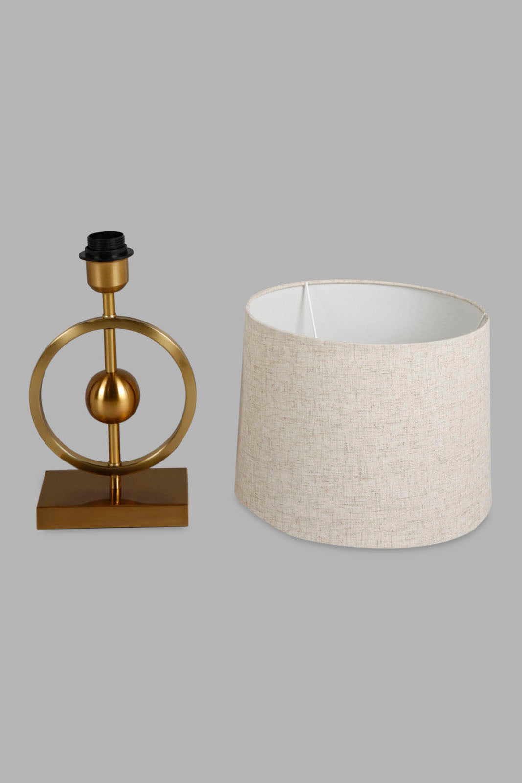 Redtag-Gold-Metal-Ring-Base-Table-Lamp-Category:Lamps,-Colour:Gold,-Deals:New-In,-Filter:Home-Decor,-HMW-HOM-Lighting,-New-In-HMW-HOM,-Non-Sale,-Section:Homewares,-W22A-Home-Decor-