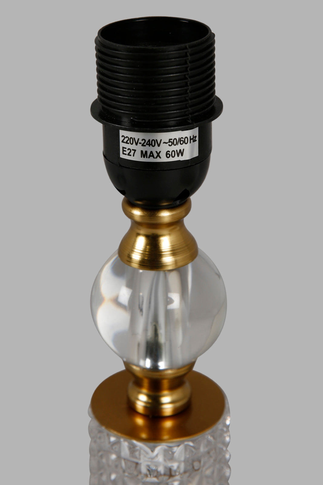 Redtag-Gold-Metal-Glass-Ball-Table-Lamp-Category:Lamps,-Colour:Gold,-Deals:New-In,-Filter:Home-Decor,-HMW-HOM-Lighting,-New-In-HMW-HOM,-Non-Sale,-Section:Homewares,-W22A-Home-Decor-