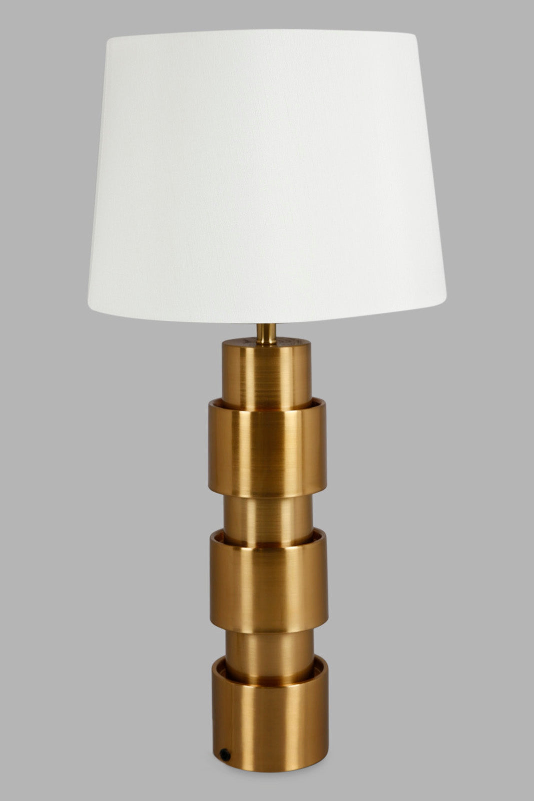 Redtag-Gold-Metal-Pillar-Table-Lamp-Category:Lamps,-Colour:Gold,-Deals:New-In,-Filter:Home-Decor,-HMW-HOM-Lighting,-New-In-HMW-HOM,-Non-Sale,-Section:Homewares,-W22A-Home-Decor-