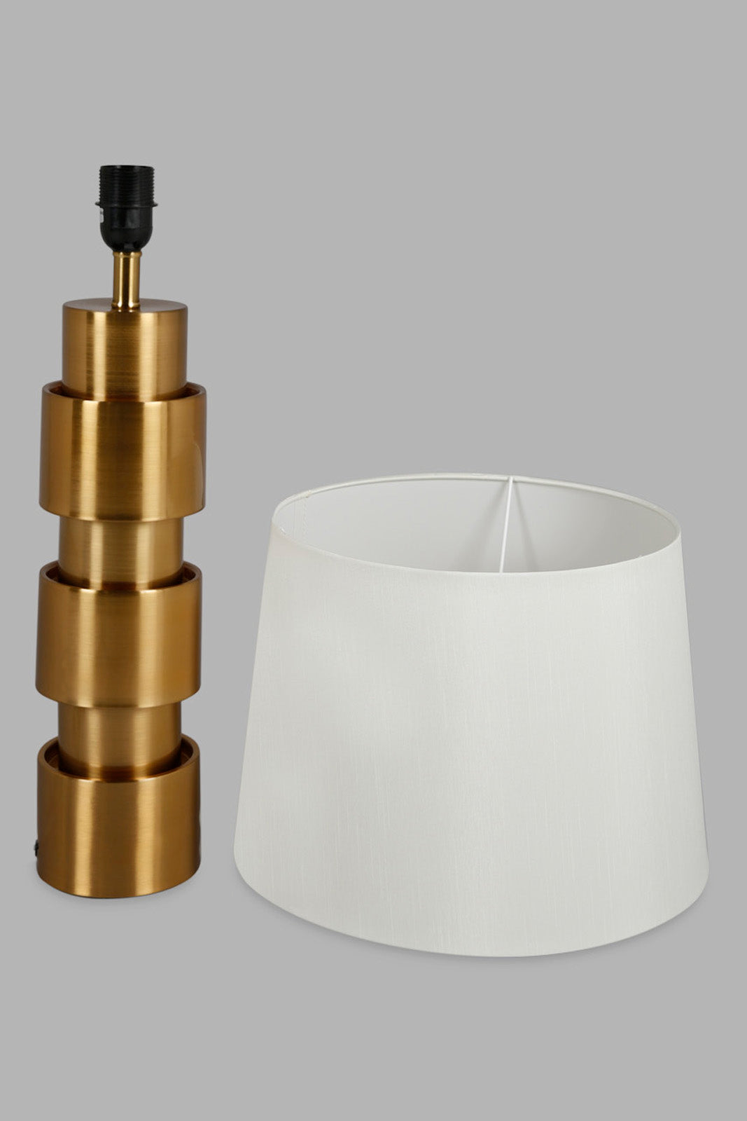 Redtag-Gold-Metal-Pillar-Table-Lamp-Category:Lamps,-Colour:Gold,-Deals:New-In,-Filter:Home-Decor,-HMW-HOM-Lighting,-New-In-HMW-HOM,-Non-Sale,-Section:Homewares,-W22A-Home-Decor-