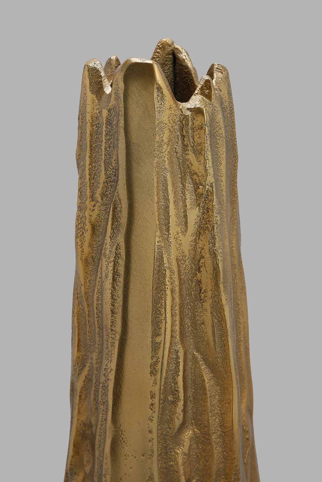Redtag-Gold-Metal-Textured-Vase-Category:Artefact,-Colour:Gold,-Deals:New-In,-Filter:Home-Decor,-HMW-HOM-Decorative-Accessories,-New-In-HMW-HOM,-Non-Sale,-Section:Homewares,-W22A-Home-Decor-