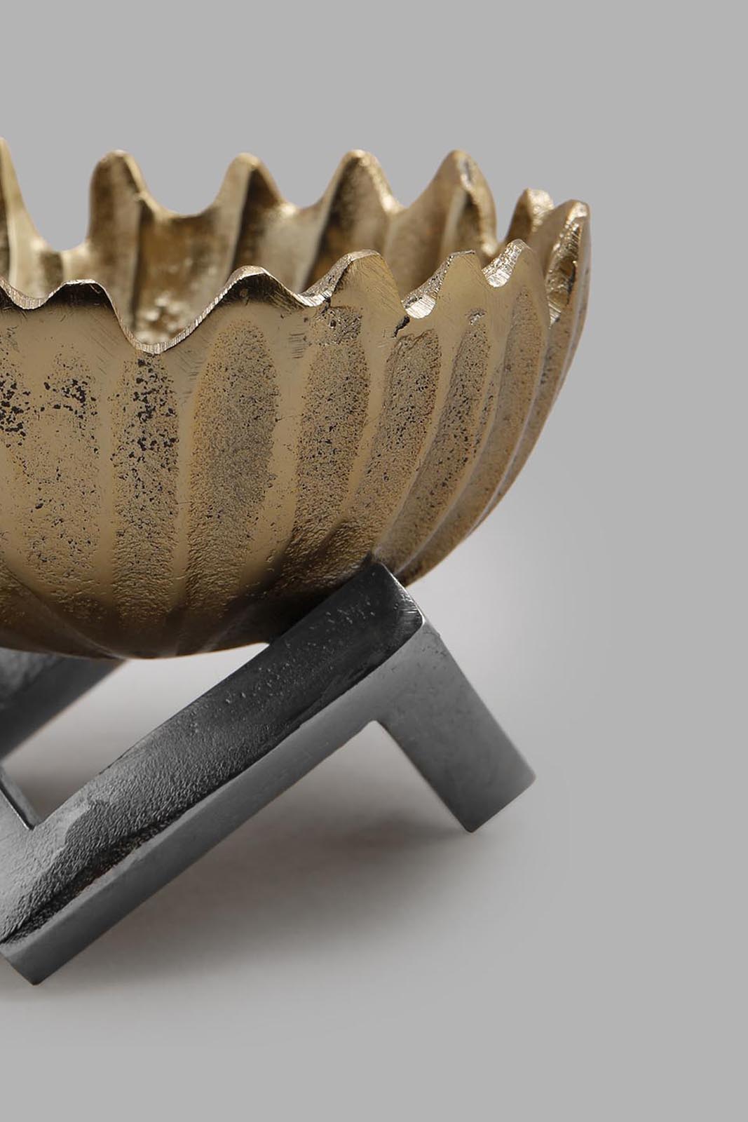 Redtag-Gold-Decorative-Bowl-Category:Artefact,-Colour:Gold,-Deals:New-In,-Filter:Home-Decor,-HMW-HOM-Decorative-Accessories,-New-In-HMW-HOM,-Non-Sale,-Section:Homewares,-W22A-Home-Decor-