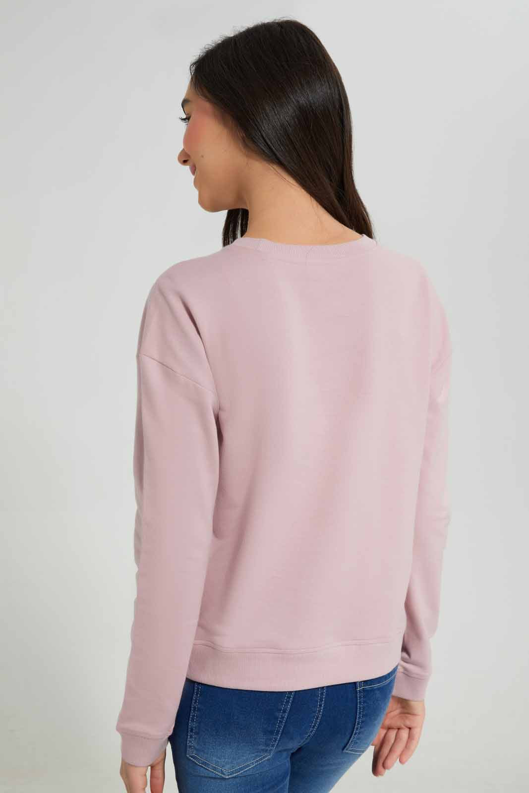 Redtag-Pink-Basic-Sweatshirts-Category:Sweatshirts,-Colour:Apricot,-Deals:New-In,-Filter:Senior-Girls-(8-to-14-Yrs),-GSR-Sweatshirts,-New-In-GSR-APL,-Non-Sale,-Section:Girls-(0-to-14Yrs),-TBL,-W22A-Senior-Girls-9 to 14 Years