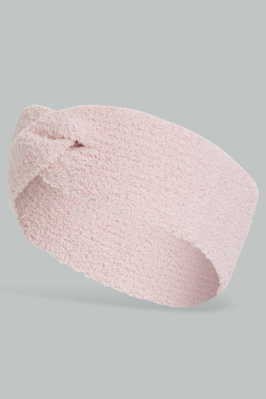 Redtag-Pink-&-Grey-Embellished-Knitted-Headwarmer-Category:Knitted-Accessories,-Colour:Assorted,-Filter:Women's-Accessories,-New-In,-New-In-Women-ACC,-Non-Sale,-Section:Women,-W22A,-Women-Knitted-Accessories-Women-