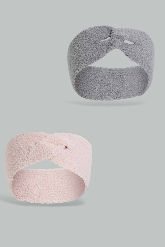 Redtag-Pink-&-Grey-Embellished-Knitted-Headwarmer-Category:Knitted-Accessories,-Colour:Assorted,-Filter:Women's-Accessories,-New-In,-New-In-Women-ACC,-Non-Sale,-Section:Women,-W22A,-Women-Knitted-Accessories-Women-