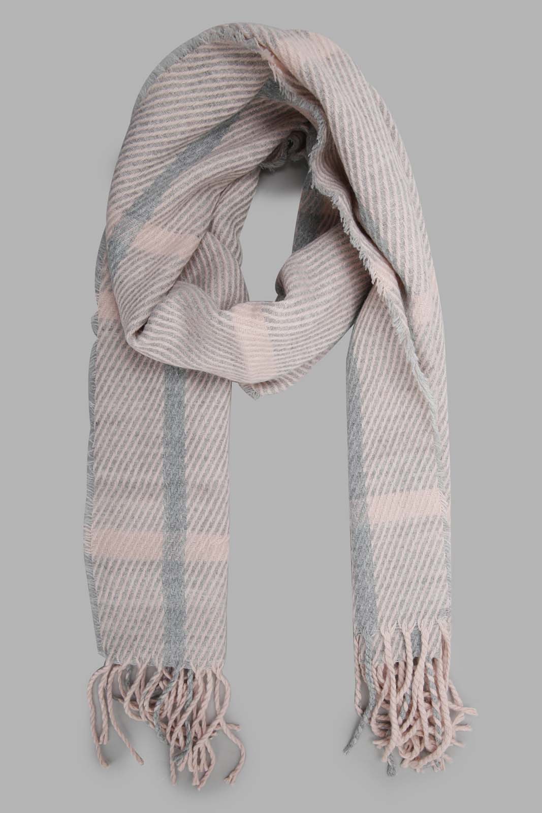 Redtag-Multiocolor-Embellished-Knitted-Scarf-With-Cap-Category:Scarves,-Colour:Assorted,-Filter:Women's-Accessories,-New-In,-New-In-Women-ACC,-Non-Sale,-Section:Women,-W22B,-Women-Scarves-Women-