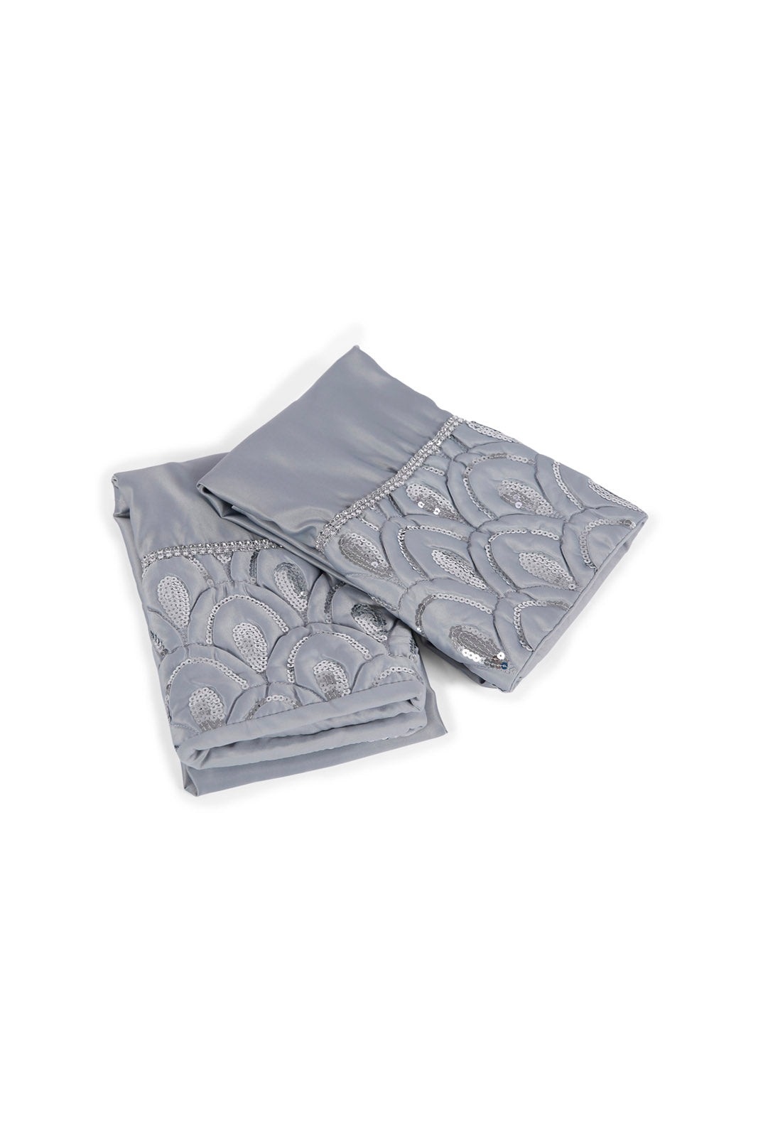 Redtag-Grey-4-Pc-Sequin-Design-Comforter-Set-(Double-Size)-Category:Comforters,-Colour:Grey,-Deals:New-In,-Dept:Home,-Filter:Home-Bedroom,-HMW-BED-Comforters,-New-In-HMW-BED,-Non-Sale,-Section:Homewares,-W22B-Home-Bedroom-