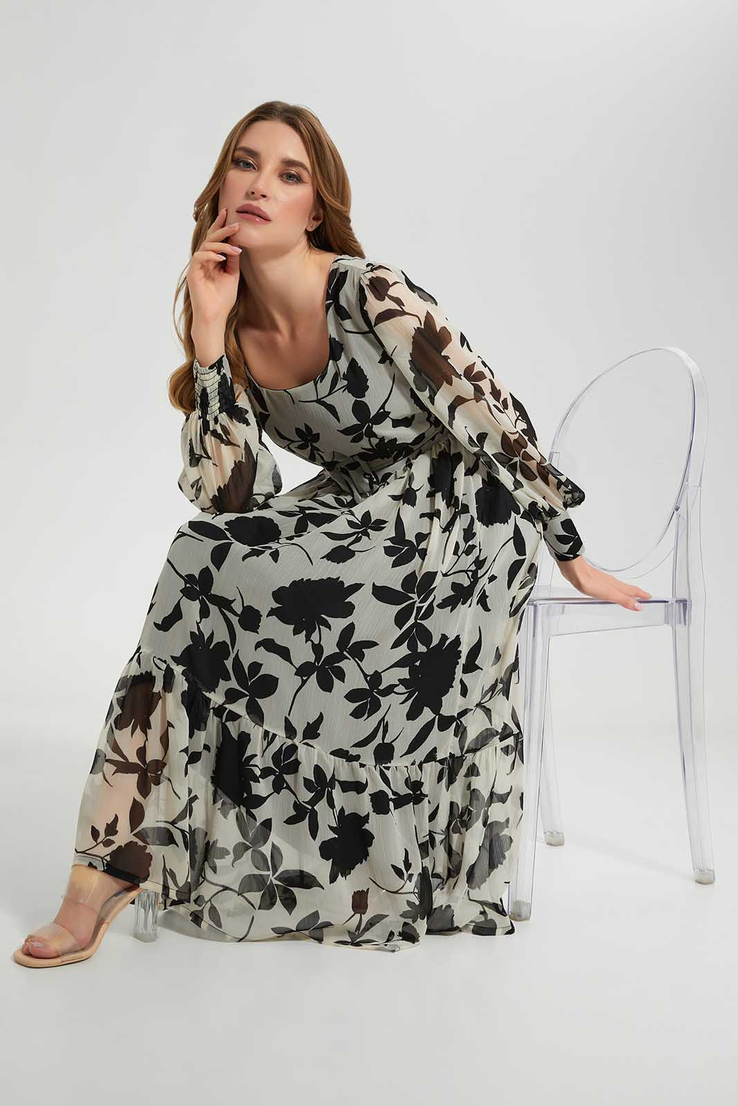 Redtag-Assorted-Squareneck-With-Belt-Dress-Category:Dresses,-Colour:Assorted,-Deals:New-In,-Filter:Women's-Clothing,-LEC,-LEC-Dresses,-New-In-LEC-APL,-Non-Sale,-Section:Women,-W22A-Women's-