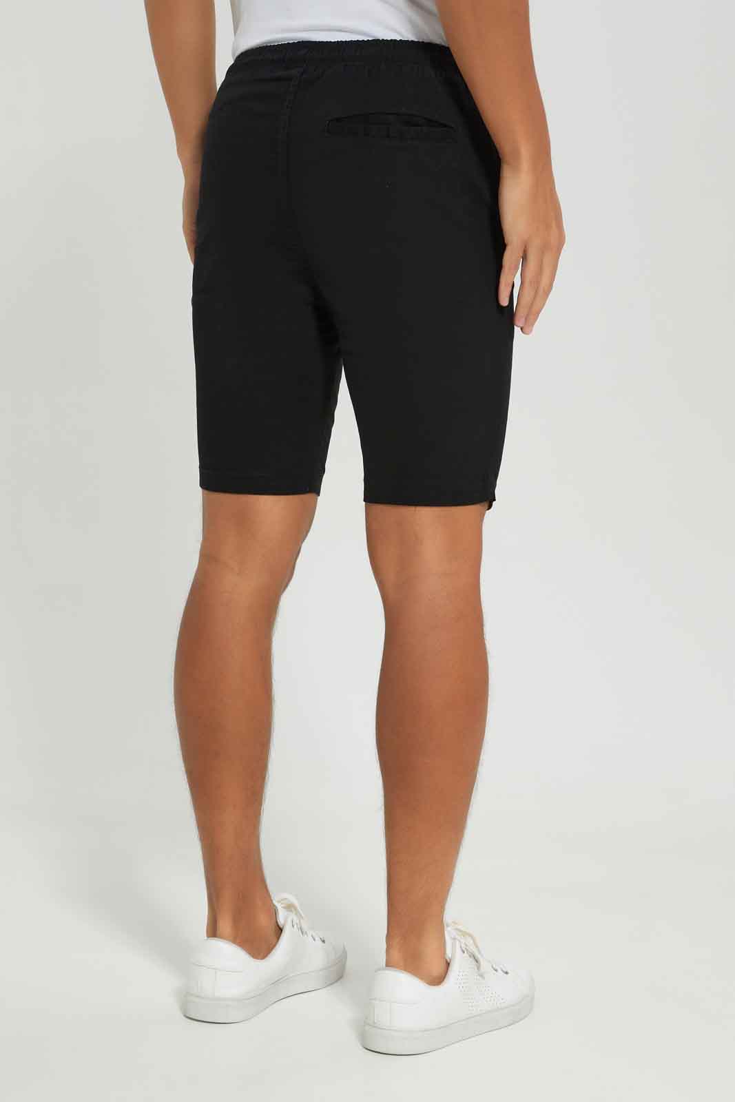 Redtag-Black-Shorts-CAPSULE-BUY,-Category:Shorts,-Colour:Black,-Deals:New-In,-Dept:Menswear,-Filter:Men's-Clothing,-Men-Shorts,-New-In-Men-APL,-Non-Sale,-Section:Men,-W22A--