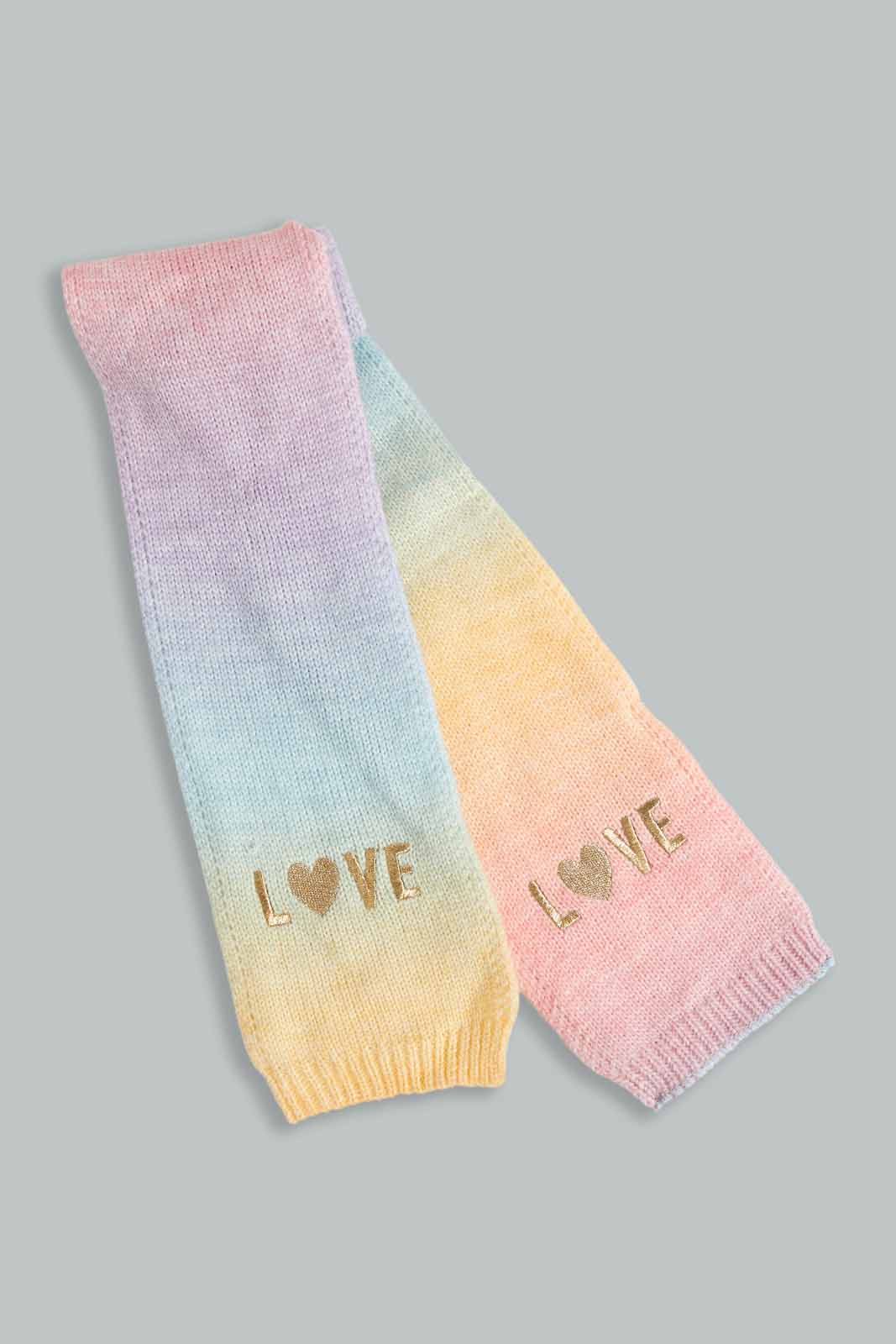 Redtag-Multi-Colour-Embellished-Set-Of-3-Scarf-Category:Scarves,-Colour:Assorted,-Filter:Girls-Accessories,-GIR-Scarves,-New-In,-New-In-GIR-ACC,-Non-Sale,-Section:Girls-(0-to-14Yrs),-W22A-Girls-